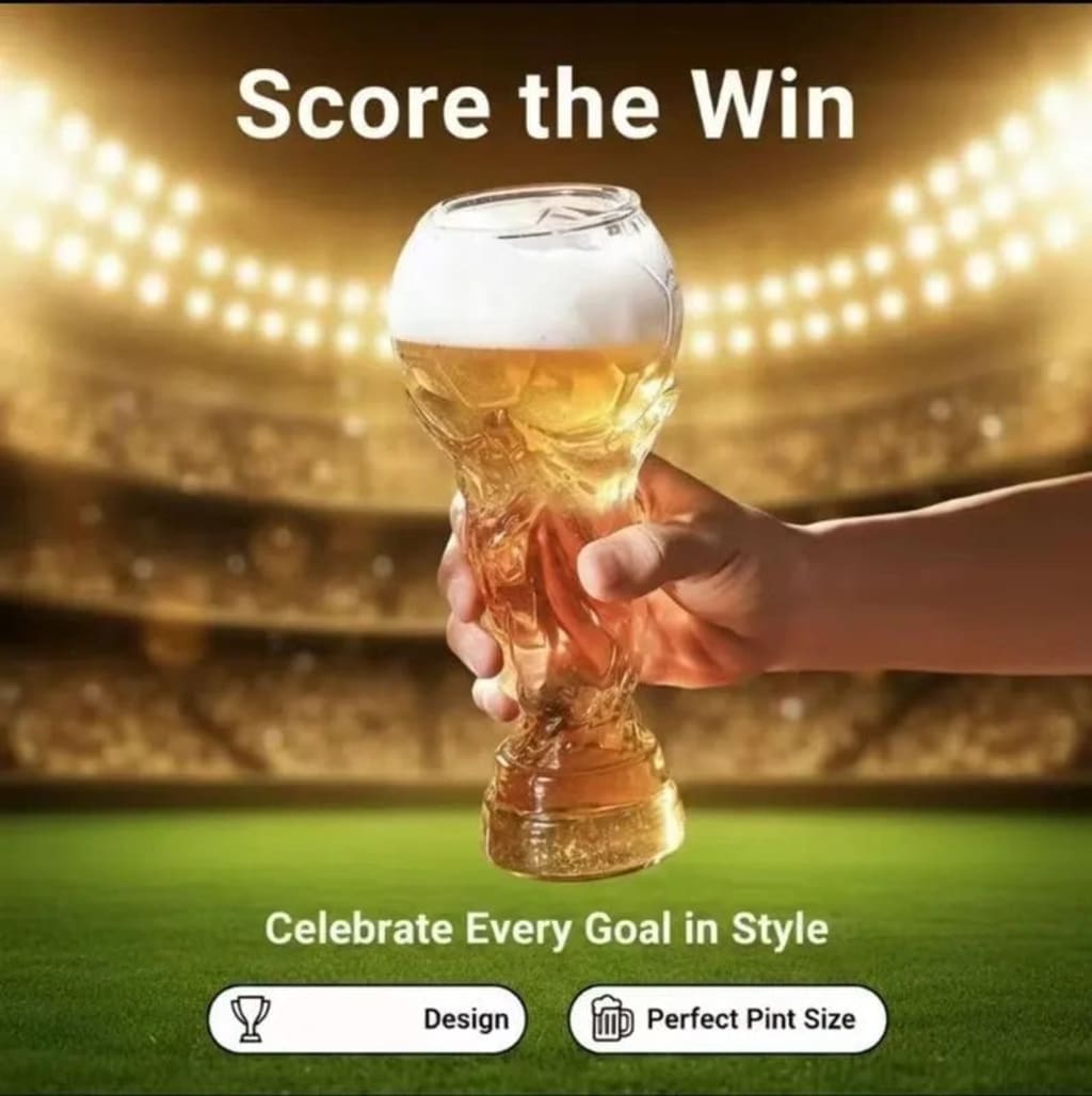 GoalCup Champion Trophy Glass